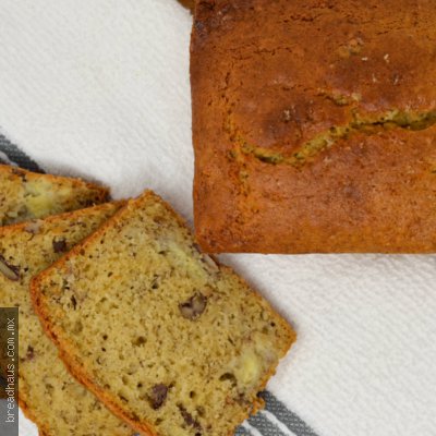 Panque de Plátano con Nuez Vista de la Rebanadas