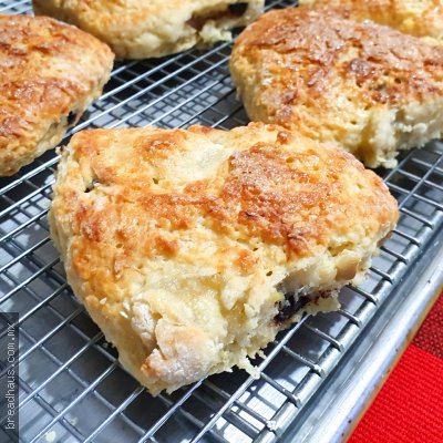Scones de Plátano con Chispas de Chocolate