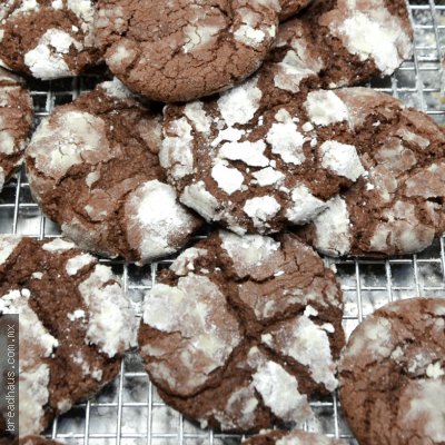 Galletas Chocolate Crinkle Cookies
