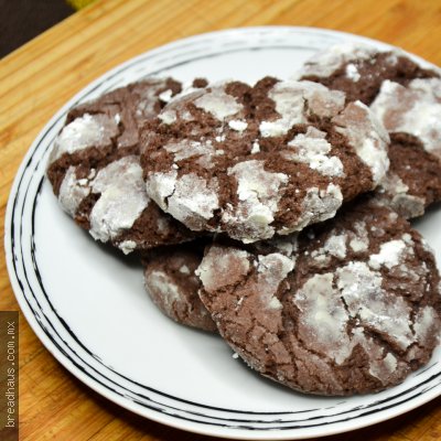 Galletas Chocolate Crinkle Cookies